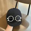 Kids Cool Cap With Detachable Sunglasses Soft Brim Baseball Hat For Boys Girls Spring Summer Sun Protection Outdoor Travel