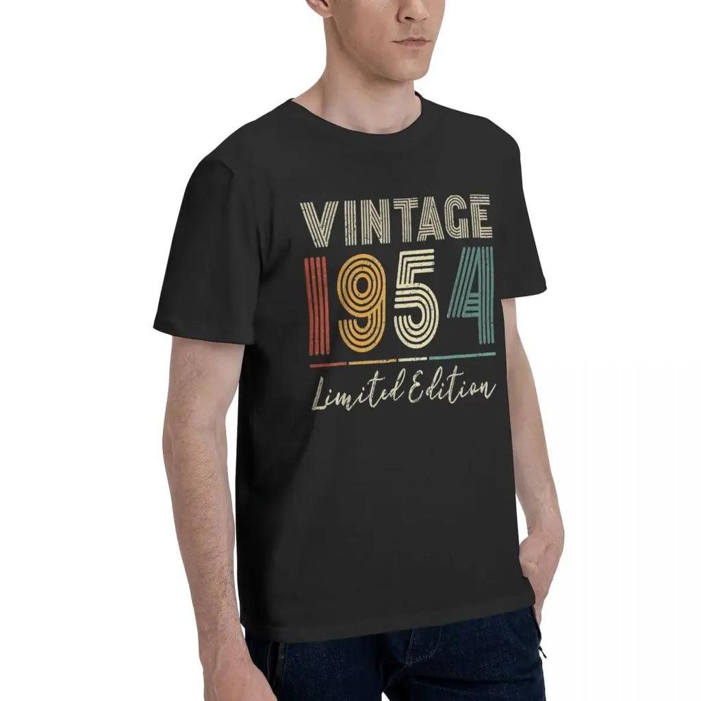 Men's T-Shirt 70 Years Old Gifts Vintage 1954 Casual Cotton Tees Short Sleeve 70th Birthday T Shirt Round Collar Clothing