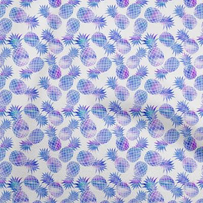Georgette Viscose Blue Fabric Fruits Craft Projects Decor Fabric Printed By The Yard 42 Inch