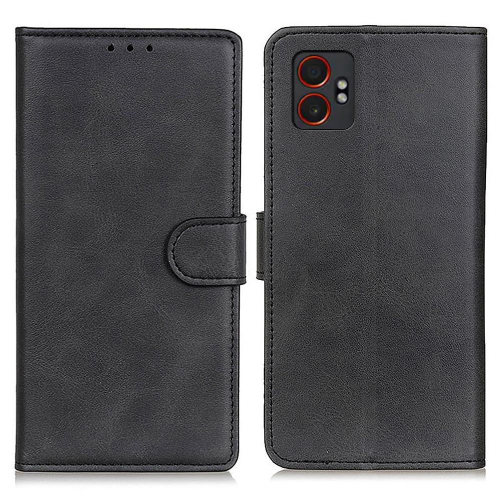 For Samsung Galaxy XCover7 Pro Case Cowhide Texture Leather Wallet Stand Phone Cover