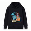 Kids Dinosaur Fossil Stampa Print Hoodie Boys Girls Casual Jurassic Wild Free Dino Roar Pullover Sweatshirt for Children