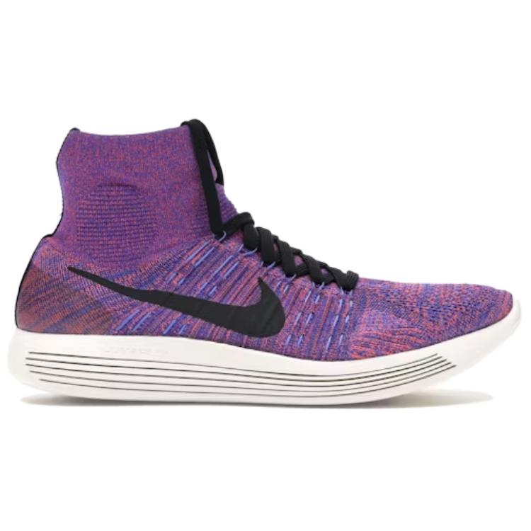 Nike Lunarepic Flyknit Men Sneakers Purple Paramount-Blue Black 818676-402