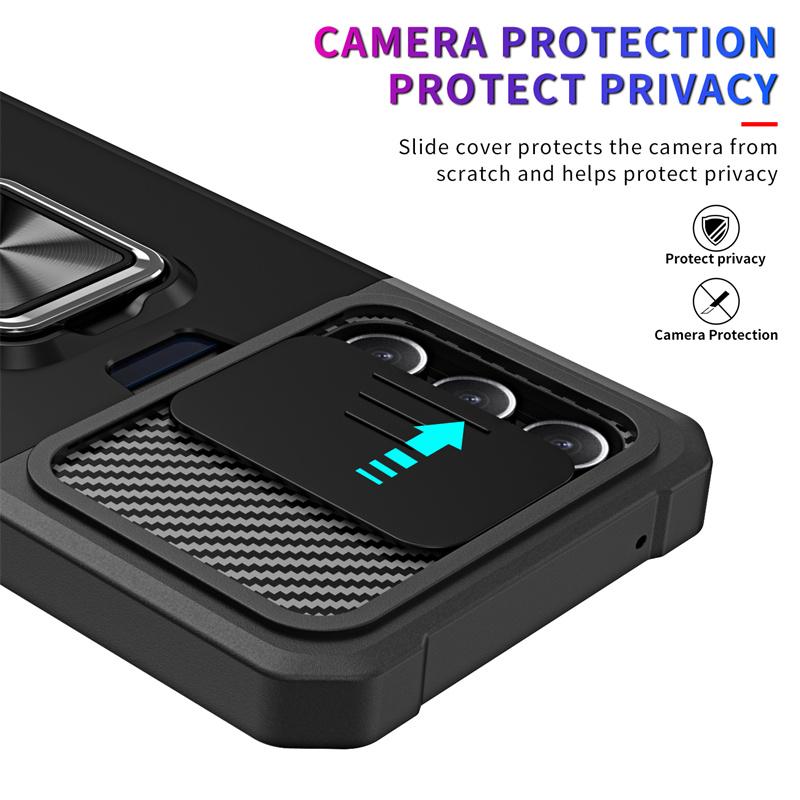 Panzer Hülle Für Samsung Galaxy A16 A26 A36 A56 5G A06 A15 A25 A35 A55 A14 A34 A54 Schiebe-Linsenschutz Mit Kartenhalter-Steckplatz Abdeckung