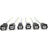 6Pcs Fuel Injectors Harness Connector Plug Replacement for Nissan Frontier 3.3L 2002-2004 for Nissan Xterra 2.4L 3.3L 2002-2004 16600-38Y10