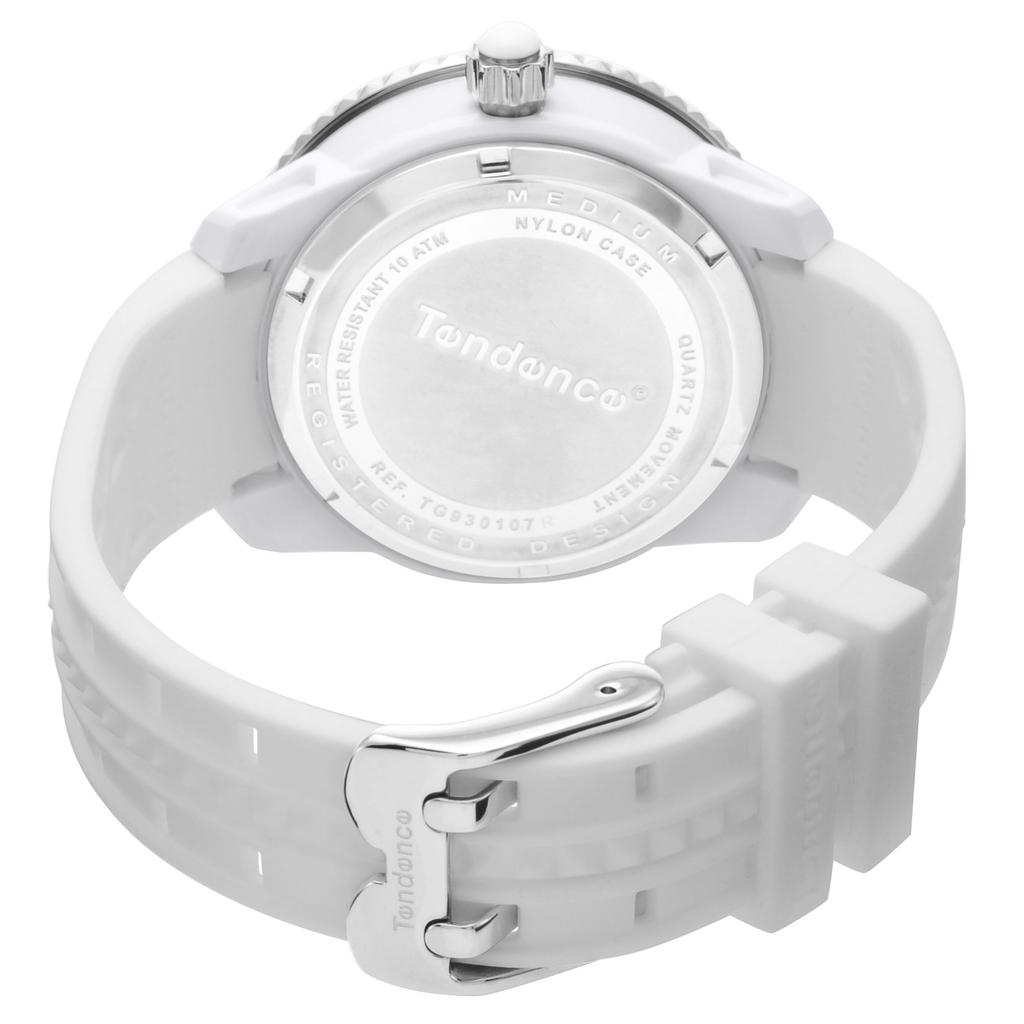 Gulliver Rainbow Gulliver Rainbow Biała Tarcza Stal Nierdzewna Szkło Mineralne Kwarcowy 42MM Zegarek TG930107R [Tendence] Damski [Przedmiot]