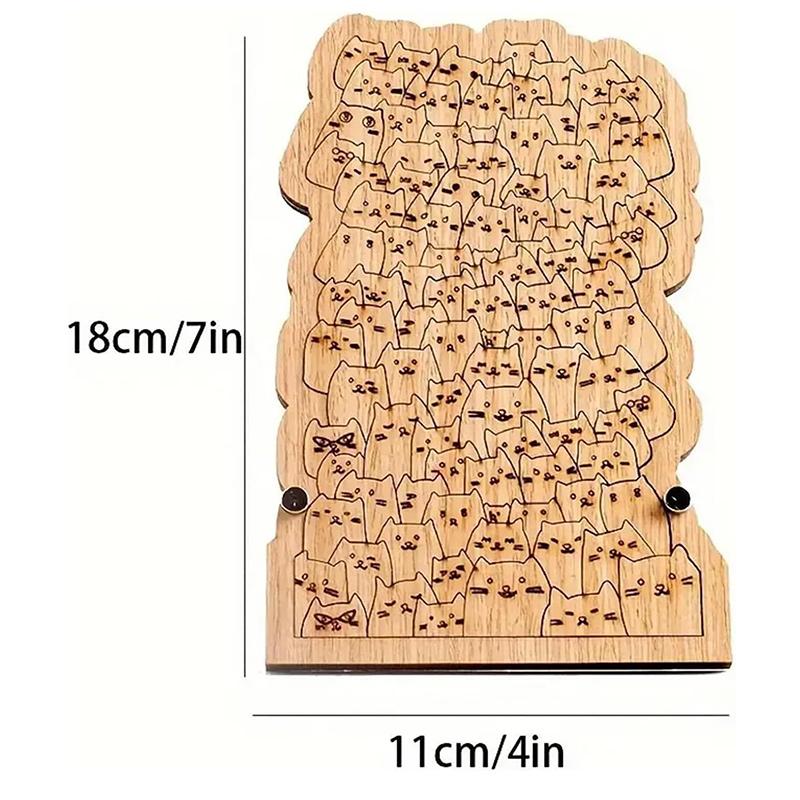 Cute Hundred Cat Puzzle Cartoon Wooden Jigsaw Puzzle Funny Animal Puzzle Kids Christmas Gifts