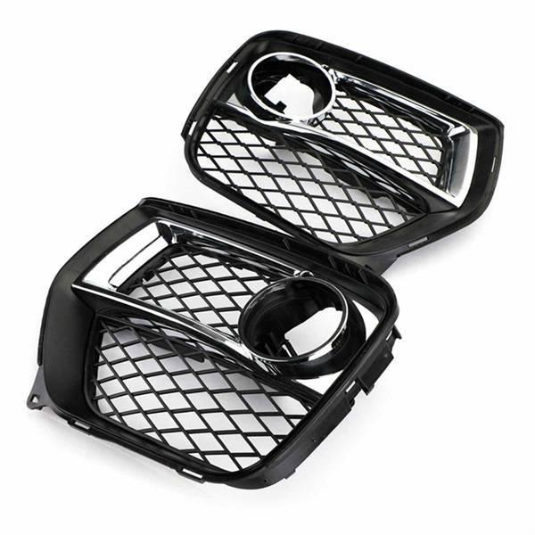 

One Pair Fog Light Frame Lower Grille for 2012-2014 BMW X6 E71 (51117312605/51117312606) None