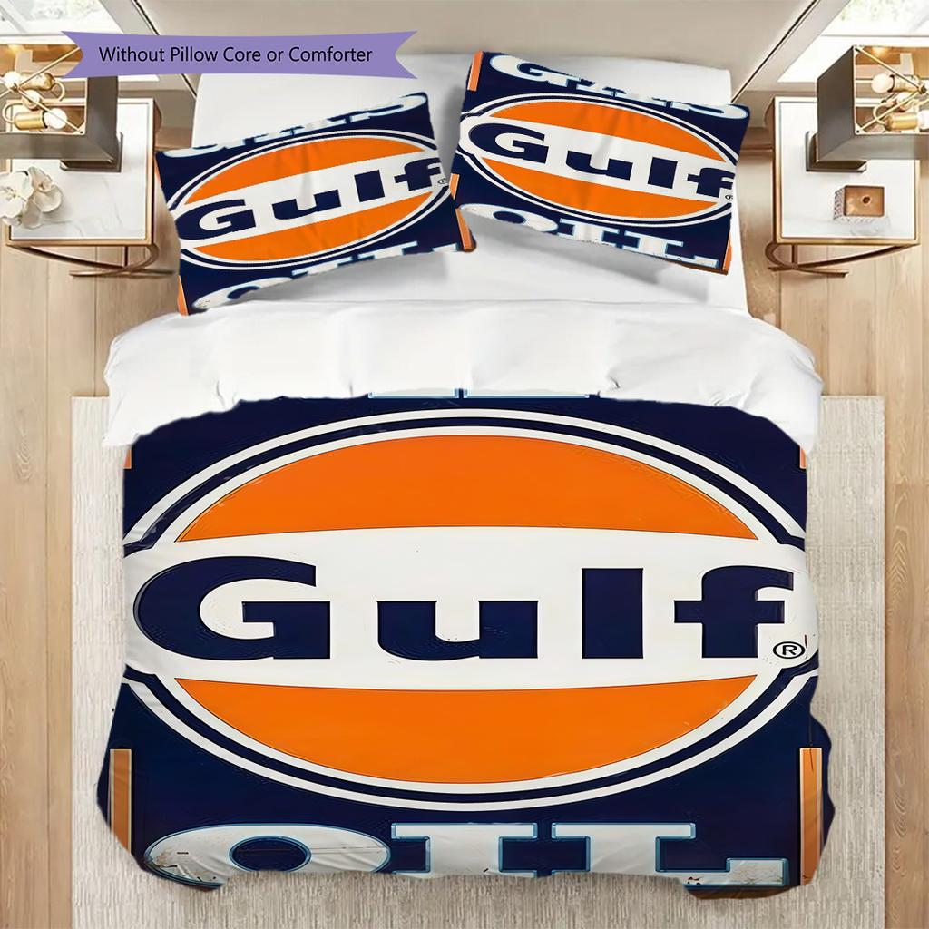 Gulf Team Logo Bedding 1 Duvet Cover 2 Pillowcase Without Core Christmas Birthday Gift Bedding Set Duvet Cover And Pillowcase