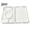 Easy Press Button Phone Case Magnetic Slim Protective for IPhoneDuo 2026, Clear Anti-yellowing Acrylic Cover Durable Accessory with Non-slip