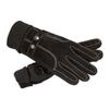 Mens Winter Thickened Fleece-Lined Pigskin Motorcycle Riding Gloves Touchscreen Compatible Outdoor Warm