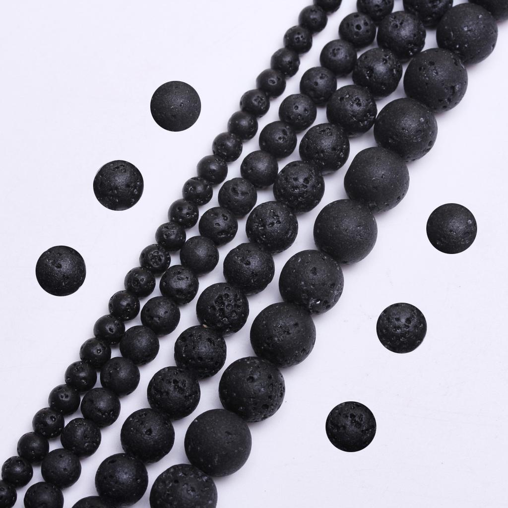 40/30/20/15Pcs Round Loose Beads 4/6/8/10/12mm for Jewelry Making DIY Bracelet Necklace Needlework Natural Stone 
