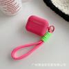 New Apple earphone cover soft silicone with hand rope AirPods earphone case silicone portable hand rope skin soft case
