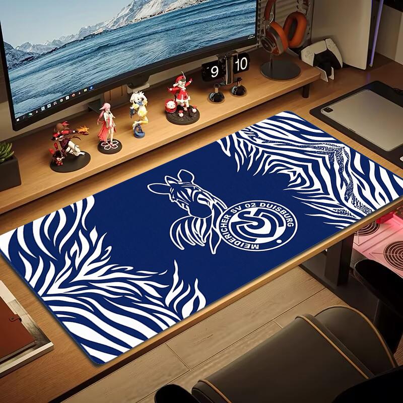 Tappetino Mouse Msv Duisburg Grande Cuscino Tavolo da Gioco Antiscivolo Laptop Tablet Mousepad Grande Tappetino XXL Mini PC Playmat Con bordo bloccato_xia