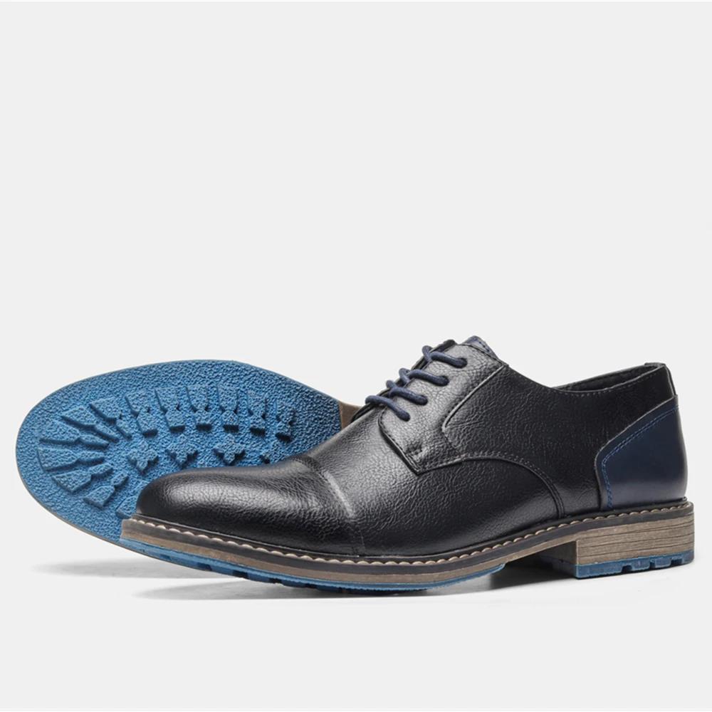 Neue Freizeitschuhe Retro Herren Derby Schuhe Herren Mode Lederschuhe