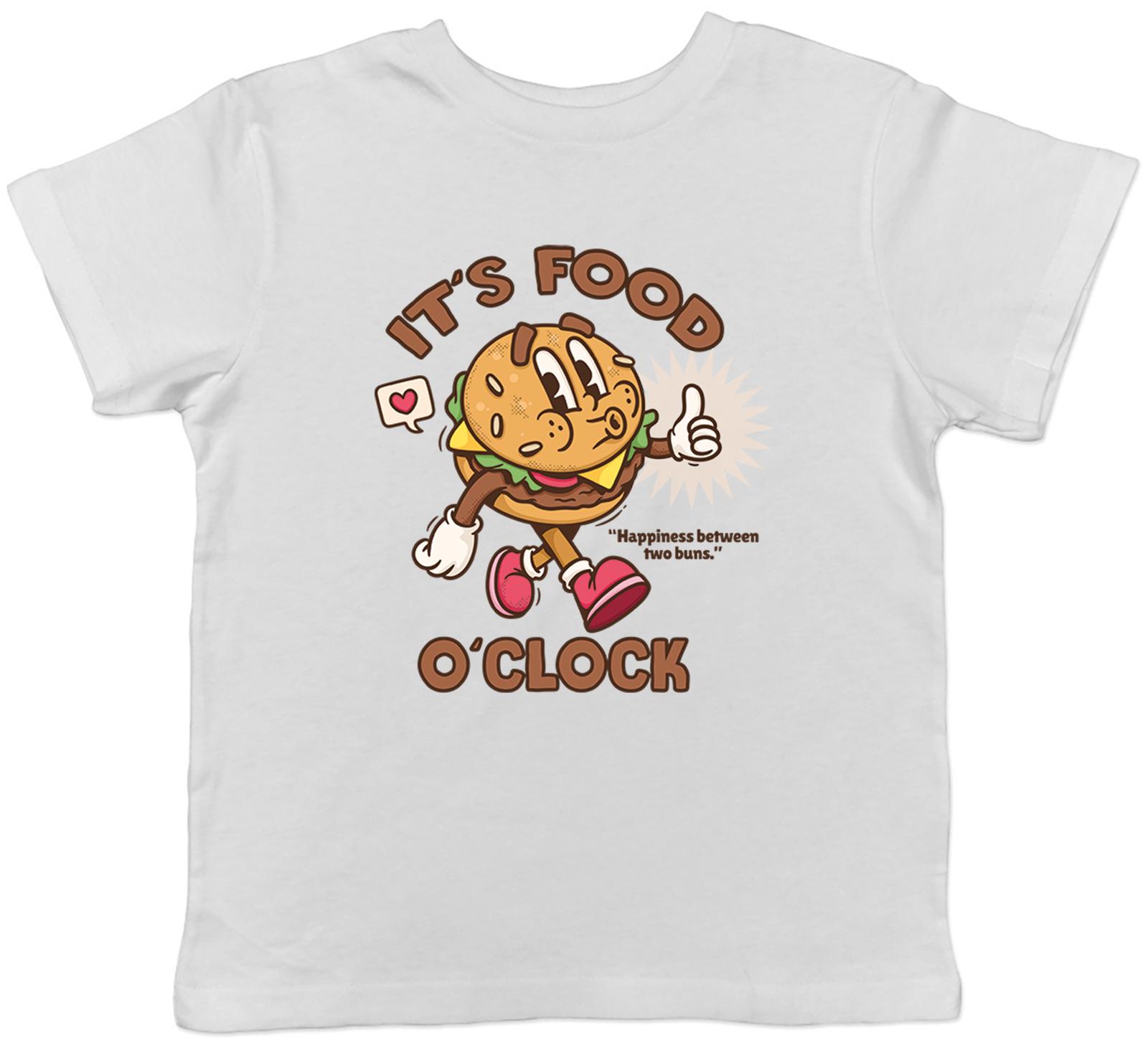 Foodie Kids T-Shirt It s Food O Clock Funny Vlogger Childrens Boys Girls Gift 140