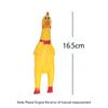 Fashion Pets Dog Squeak Toys Screaming Chicken Squeeze Sound Toy For Dogs Super Durable Funny Yellow Rubber Chicken Dog Chew Toy