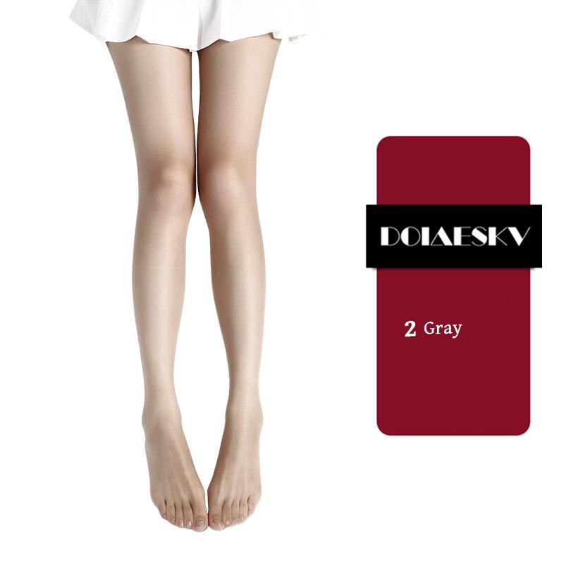 2Pairs 0D Sexy Breathable Tights Open Crotch Transparent Women Pantyhose Ultra-Thin Nylon Tights Stretchy Stockings Female