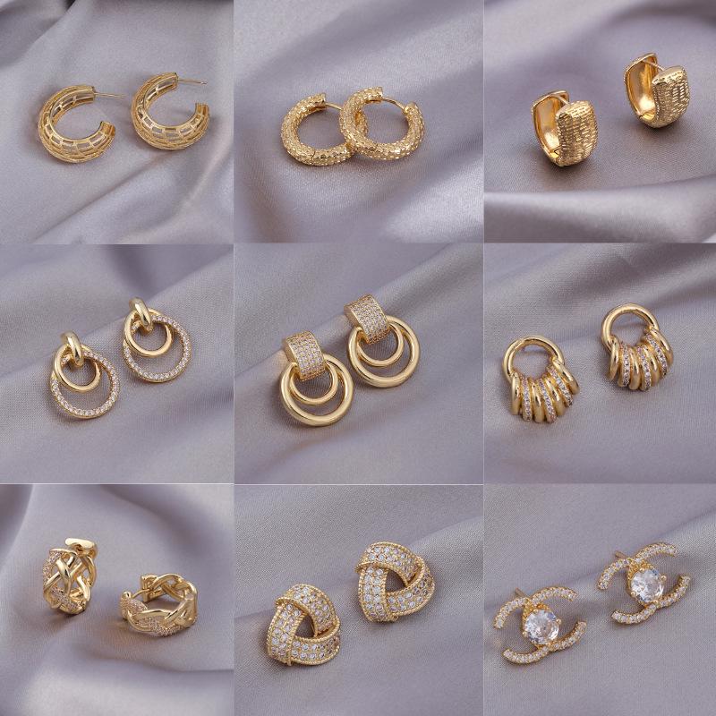 Cercei cu ac din argint 925: Cercei Stud & Hoop Versatili de Lux High-end pentru Navetă și Stil