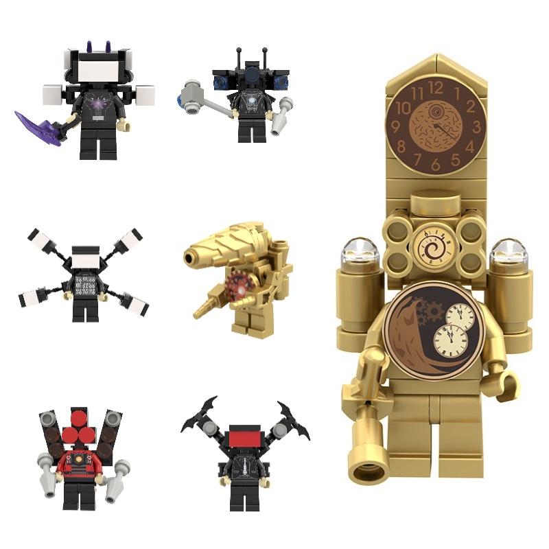 Skibidi Toilet Toy Abs Plastic Building Blocks For Kids 669d Super Tv Man