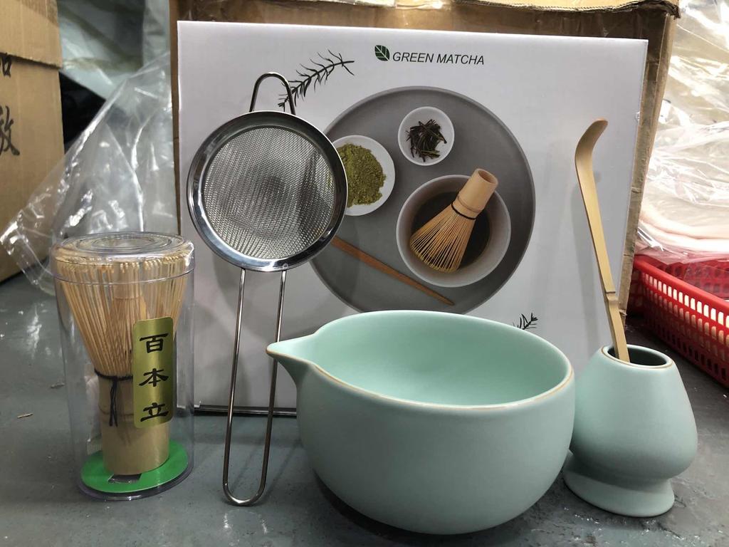 Japanese Matcha Tea Set Handmade Vintage Matcha Bowl Set Bamboo Whisk Spoon Holder Tea Accessories Ceremony Gift 2025 New