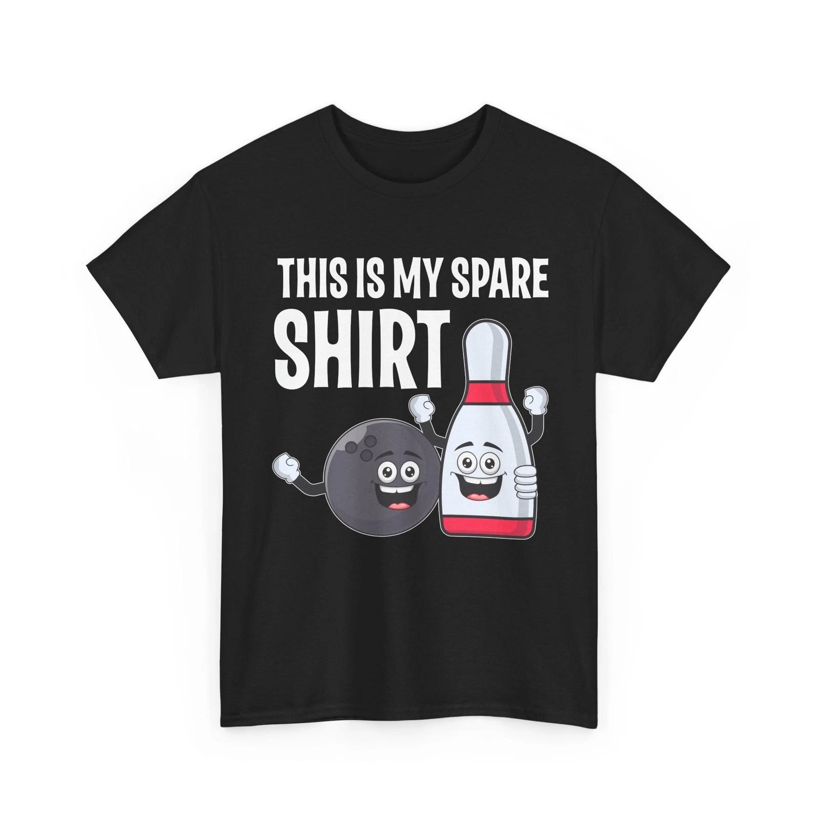 Bowling This Is My Spare Shirt, Bowling Ball and Pin Bowler Funny T shirt S