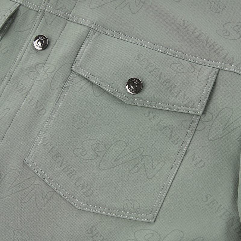 Septwolves Men's Printed Workwear Lapel Jacket