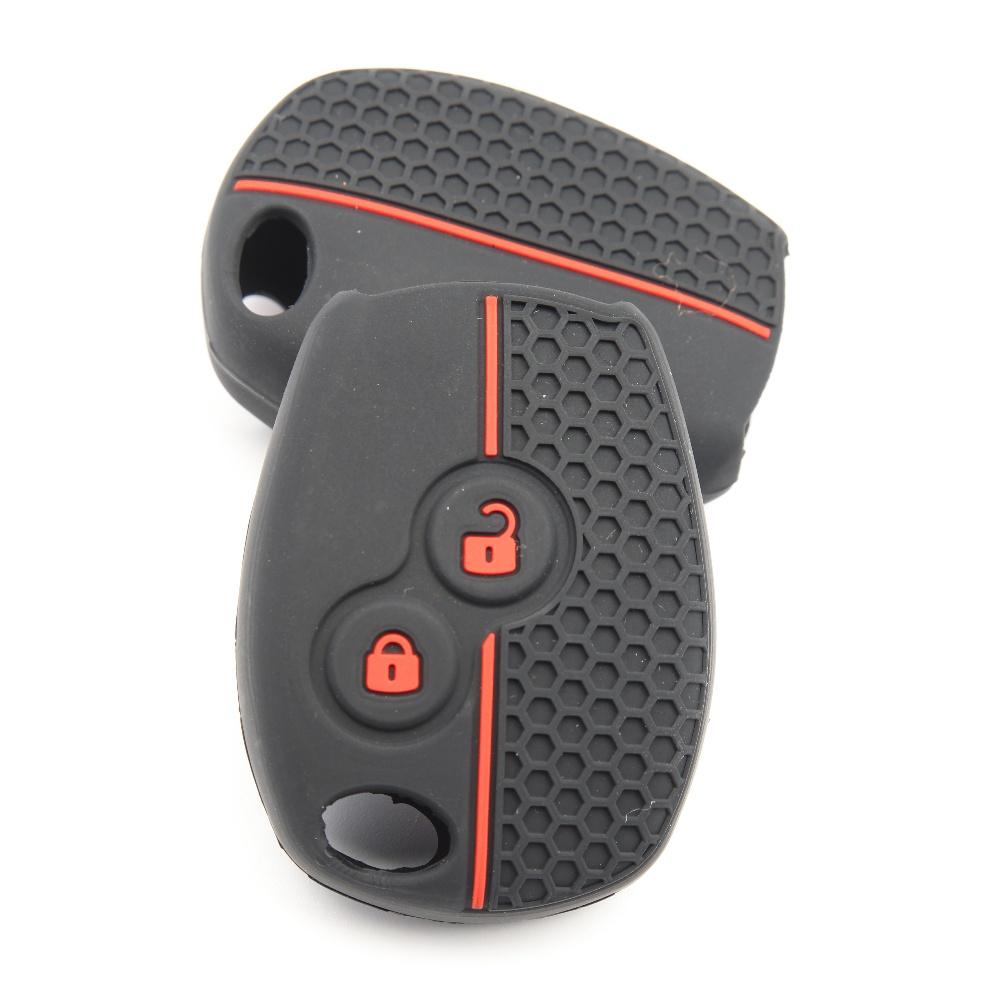 2 Buttons Remote Key Shell Case Fob Cover Silicone Key Fob Protector For Renault Modus Clio 3 Twingo Kangoo