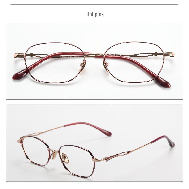 Unisex M6717S Titanium & Acetate Retro Eyeglass Frame – Prescription-friendly for Nearsightedness