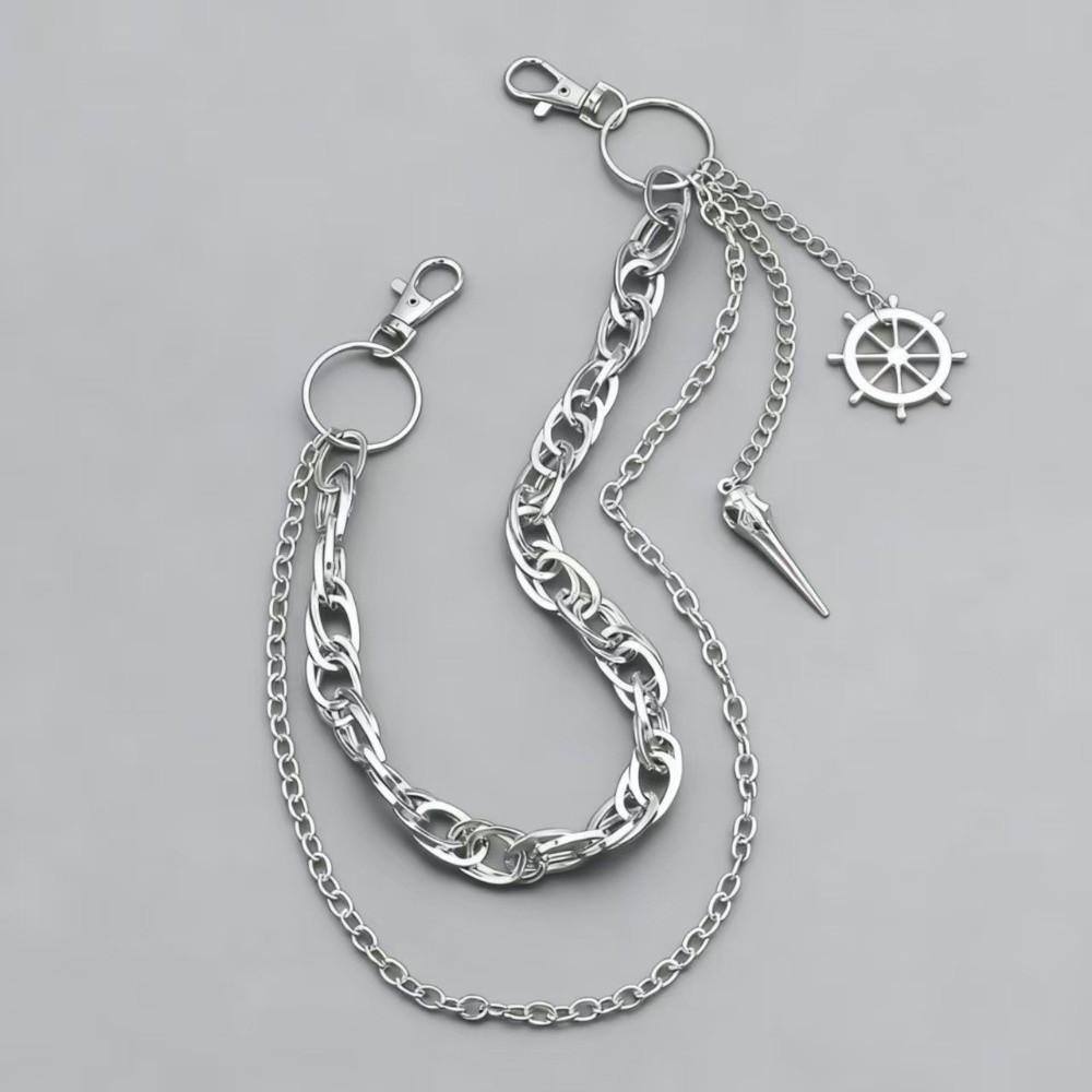 Star Pendant Gothic Rock Accessories Layered Chains Waist Belt Chain Punk Punk Pants Chain Unisex