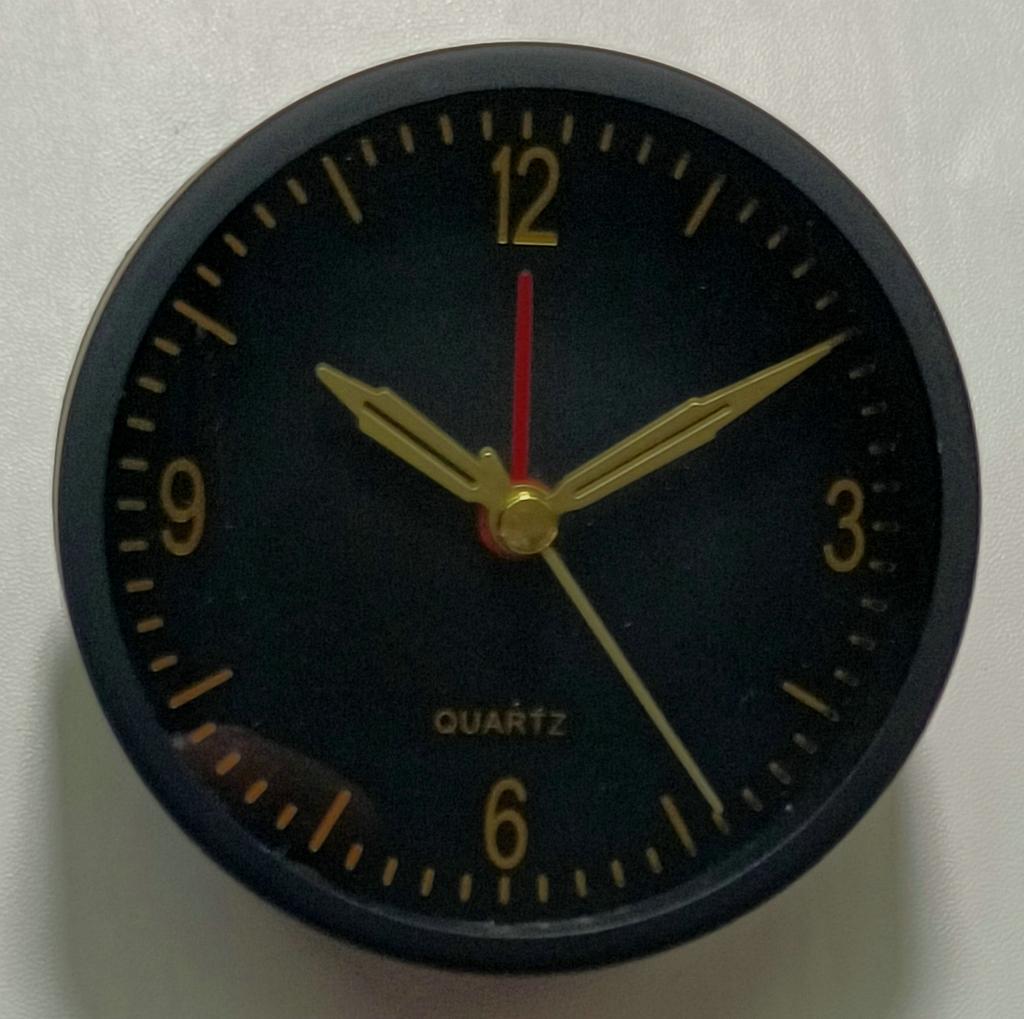 Quiet small alarm clock ABS material wood grain color good feel spray paint silent children's students bedside small alarm clock