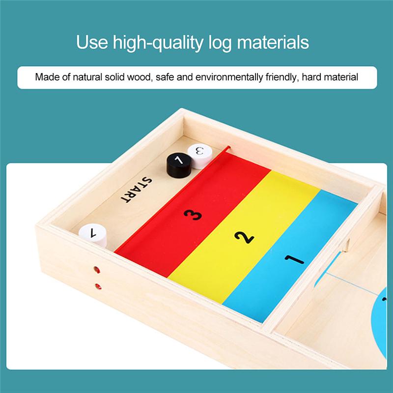 Holz Curling Ball Kinder Pädagogisches Spaß Spielzeug Eltern-Kind Spiele Sport Tisch Brettspiel
