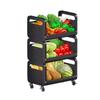 Beiying 3-Tier Rolling Kitchen Storage Cart