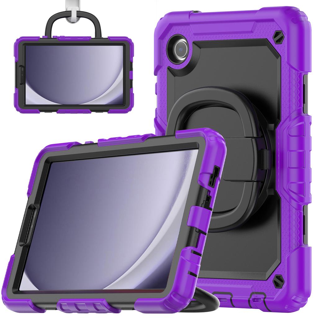 Rotating Stand Heavy Duty Case For Samsung Galaxy Tab A7 Lite 8.7 2021 SM-T220 SM-T225 SM-T225N SM-T227U With Handle Grip Cover