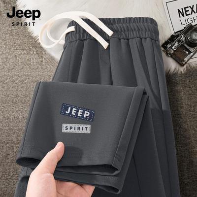 JEEP SPIRIT Men's 2025 Loose Fit Tapered Casual Pants