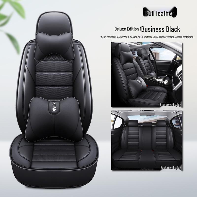 All-Season Leather & Ice Silk Car Seat Cushions for Golf Corolla RAV4 Romeo