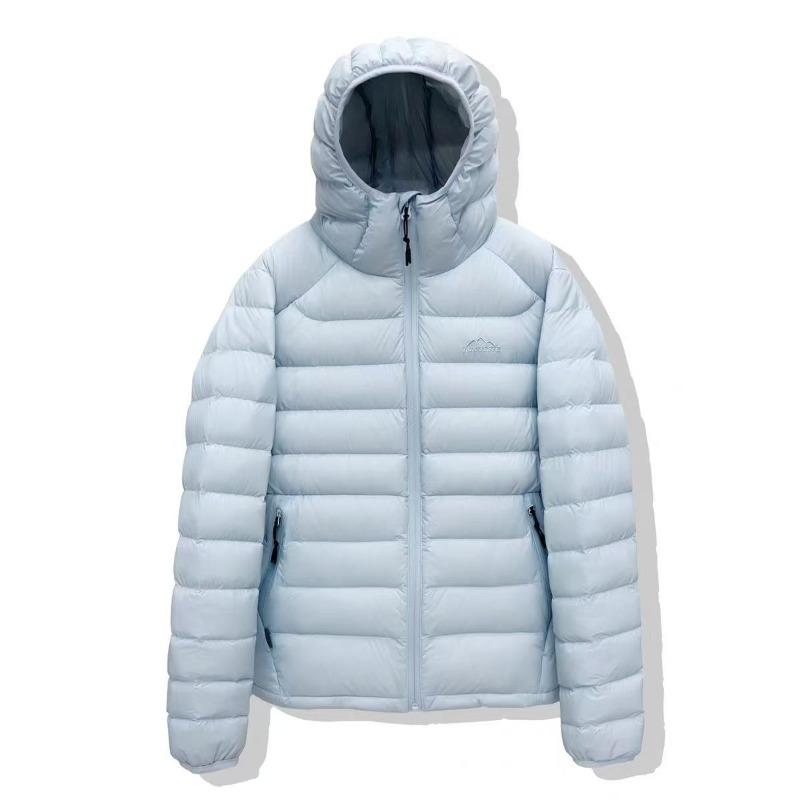Autumn and winter white duck down short hooded down jacket peace of mind down ribs men and women couple warm jacket