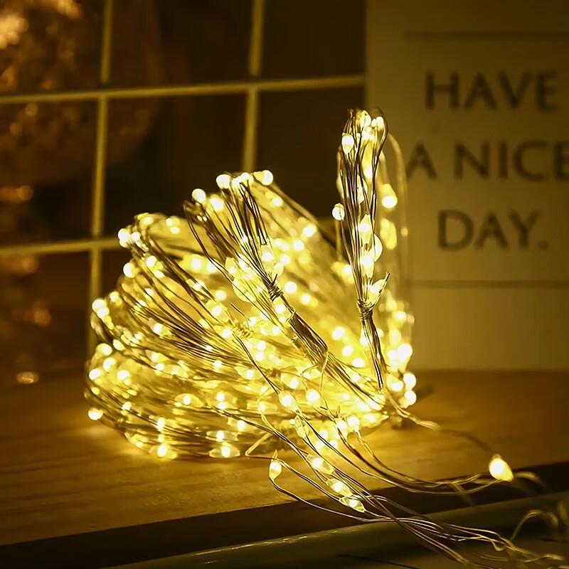 Domeyi Christmas String Lights Atmosphere Lights New Year Outdoor Waterproof LED Starry Light Strip