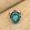 Aqua Apatite Gemstone Handmade Jewelry 925 Sterling Silver Ring For Her