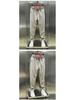 Men's Summer Lightweight Breathable Stretch Casual White Nine-Point Pants