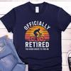Funny Cycling Retirement T and Kids Tshirt, Cyclist Retirement Gift, Officially Retired T-and Kids Tshirt, Cycling Tand Kids Tshirt
