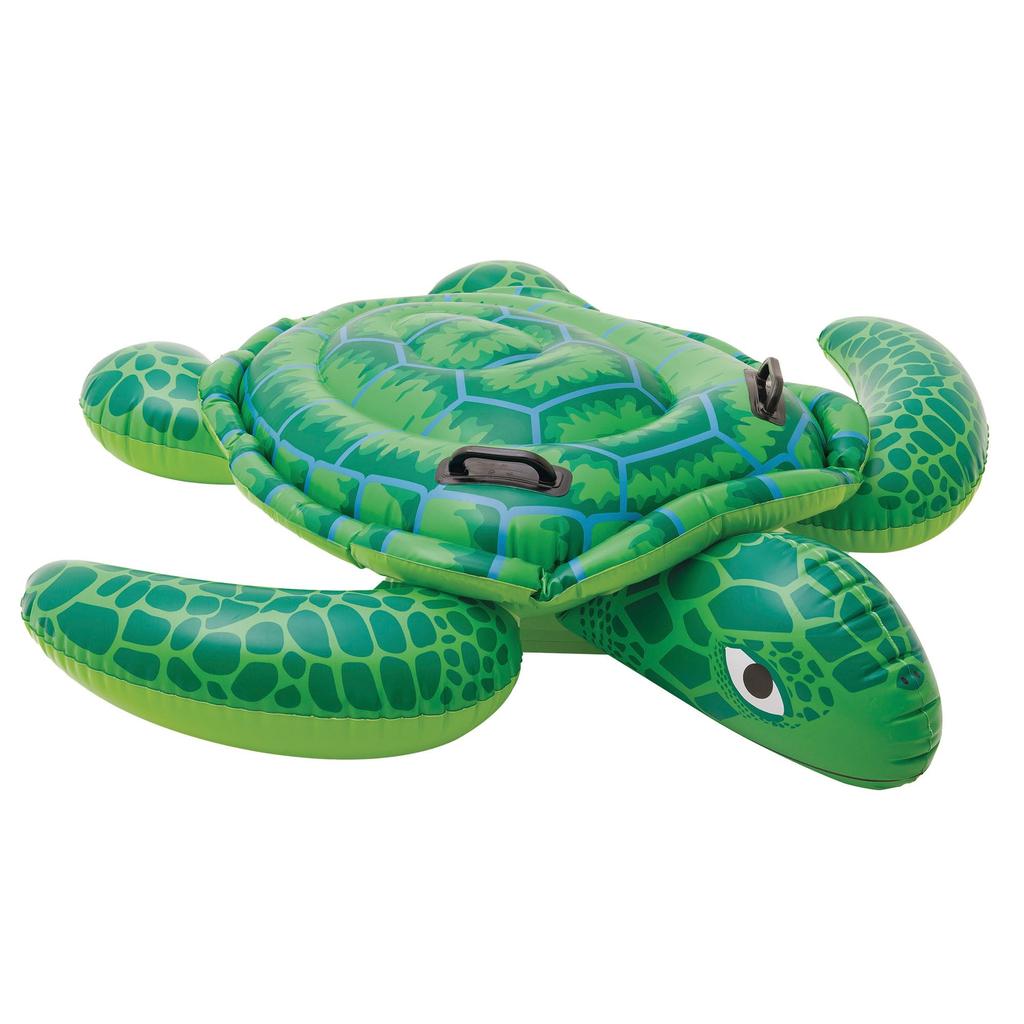 INTEX Lil' Sea Turtle Ride-On Float, 150 x 127 cm, 57524 [Official Japanese Product]