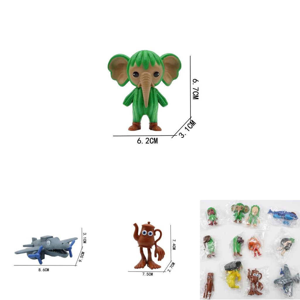 Tutu Sahur Pvc Shark Figurine With Collectible Design For Home Decor And Gift