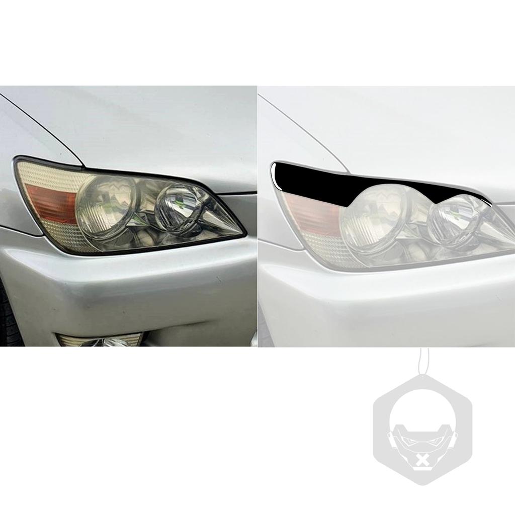 For Lexus IS300 IS200 RS200 Altezza 1998-2005 Accessories Car Black Plastic Rear Light Eyebrow Trim Sticker