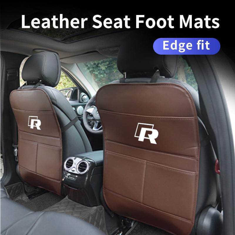 Car Seat Anti Kick Protective Mat Leather Full Cover Storage Bag For Volkswagen VW Golf Polo Tiguan T5 Passat b6 Jetta Scirocco QQ8