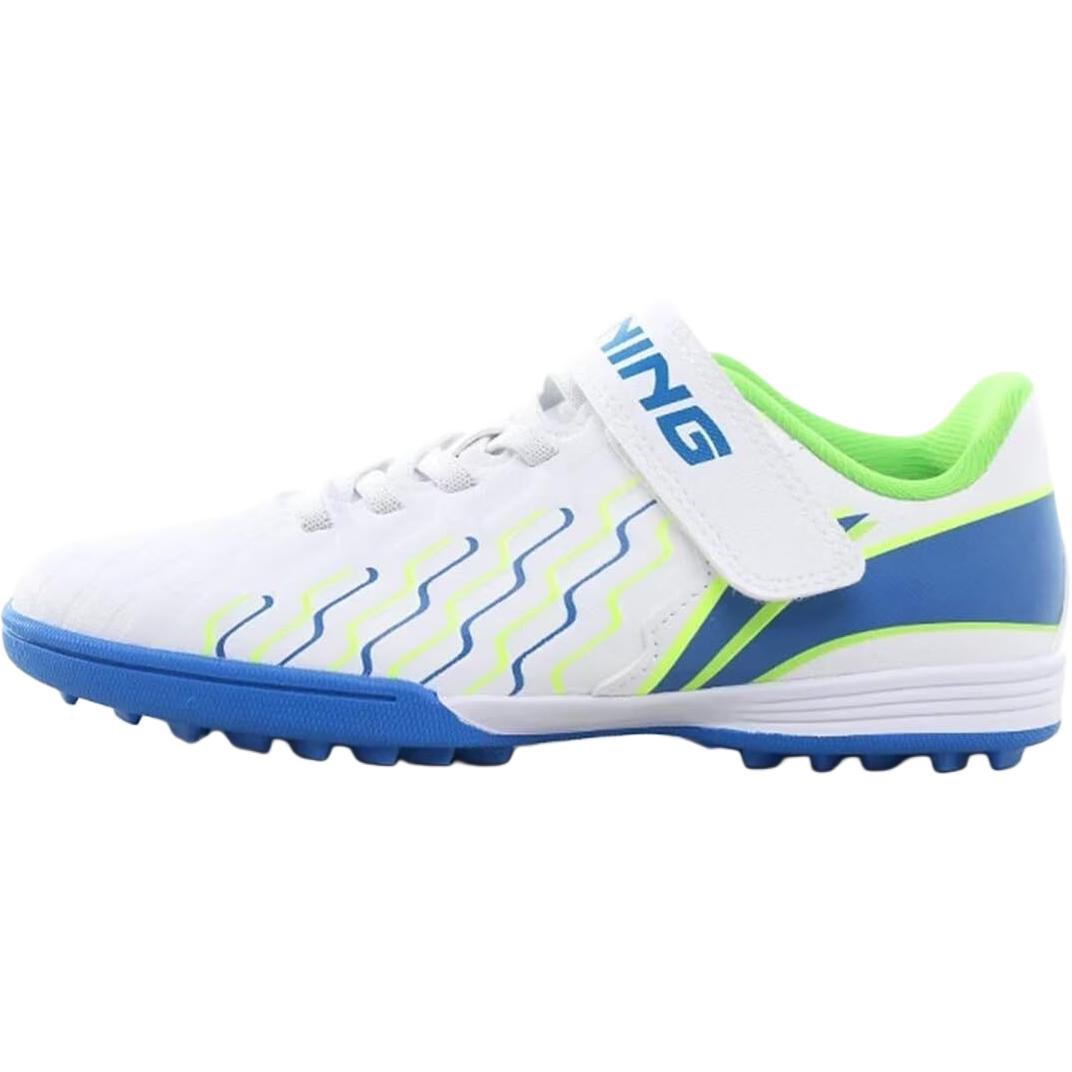 

Li Ning Детские профессиональные удобные нескользящие амортизирующие дышащие прочные низкие футбольные бутсы Детские кроссовки Стандартный-Белый YKGU010-9 33