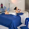 High End Ice Silk Cooling Blanket For Bed Soft Skin Friendly Breathable Summer Quilt Queen Cool Touch Air Conditioner Comforter