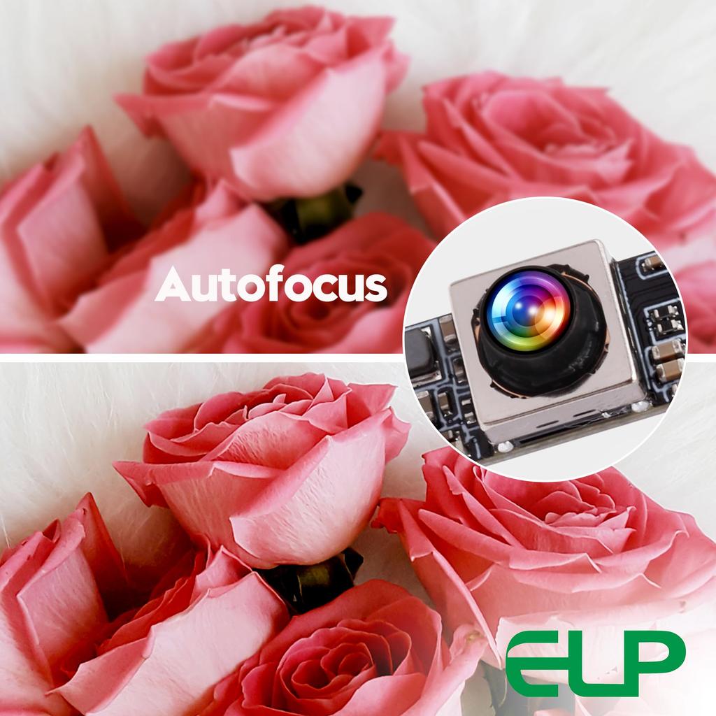 16MP USB ELP 4K USB Webcam Module with Microphone for Ultra Mini Light Security PC CCTV Laser Compatible with and Mac OS Camera, Autofocus, Computers,