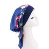 Elastic Printed Headscarf Pre-Tied Muslim Female Turban Chemotherapy Cap Hair Loss Cover Stretchy Head Wrap Bandana for Women
