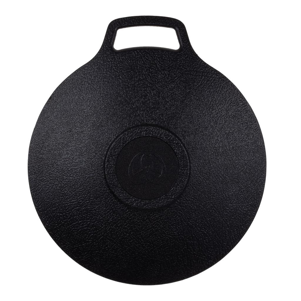 JHQ Multi Genuine for Direct Flame Use Only Compatible with Induction Suitable for Kitchen and Outdoor Frying Pan Flat Includes Gray Oven Mitts and