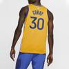Nike NBA Swingman Jersey Golden State Warriors Stephen Curry Basketball Vest Men Tops Yellow AT9799-731